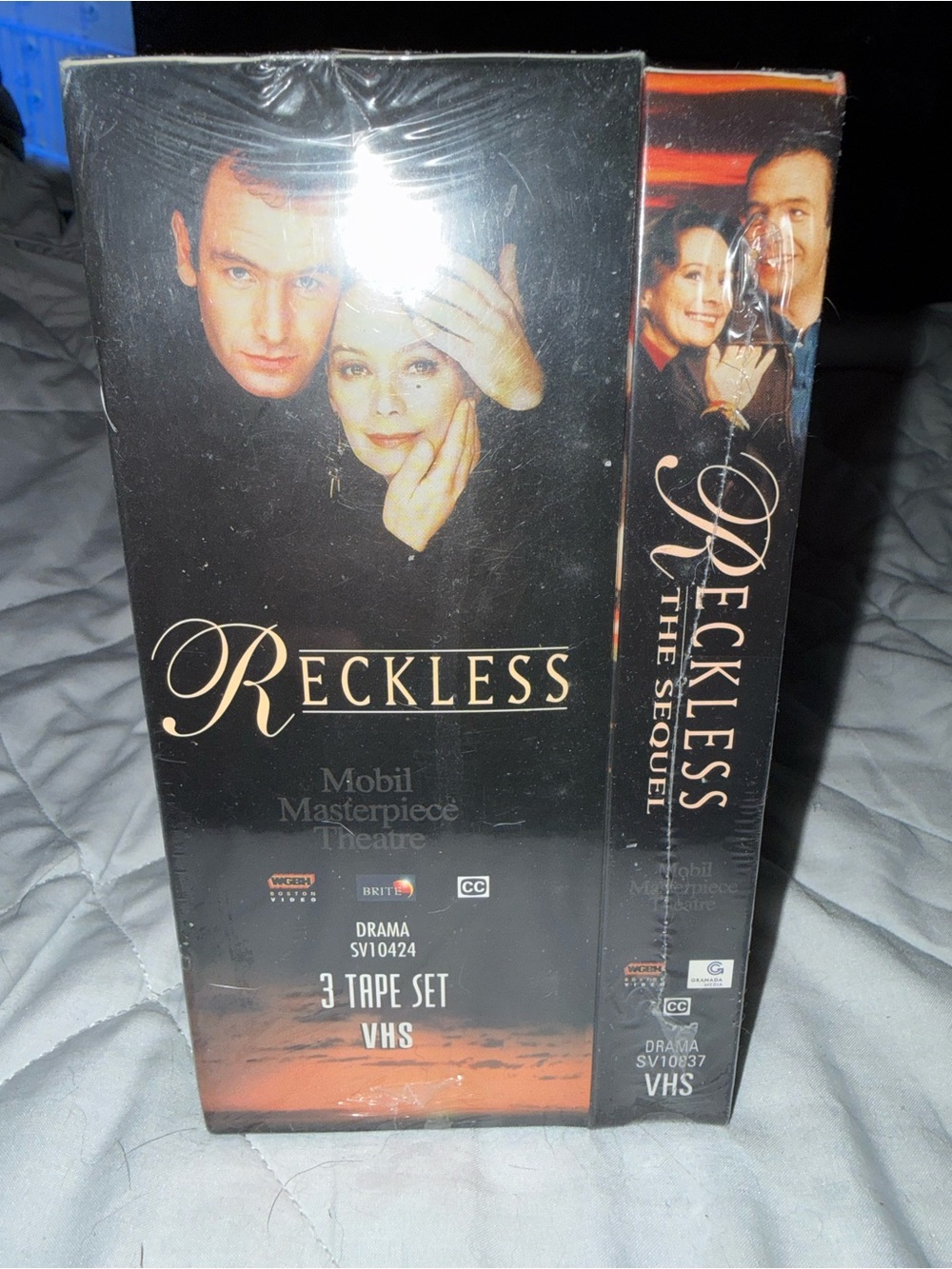 Mobil Masterpiece Theatre VHS box set containing both Reckless and The Sequel